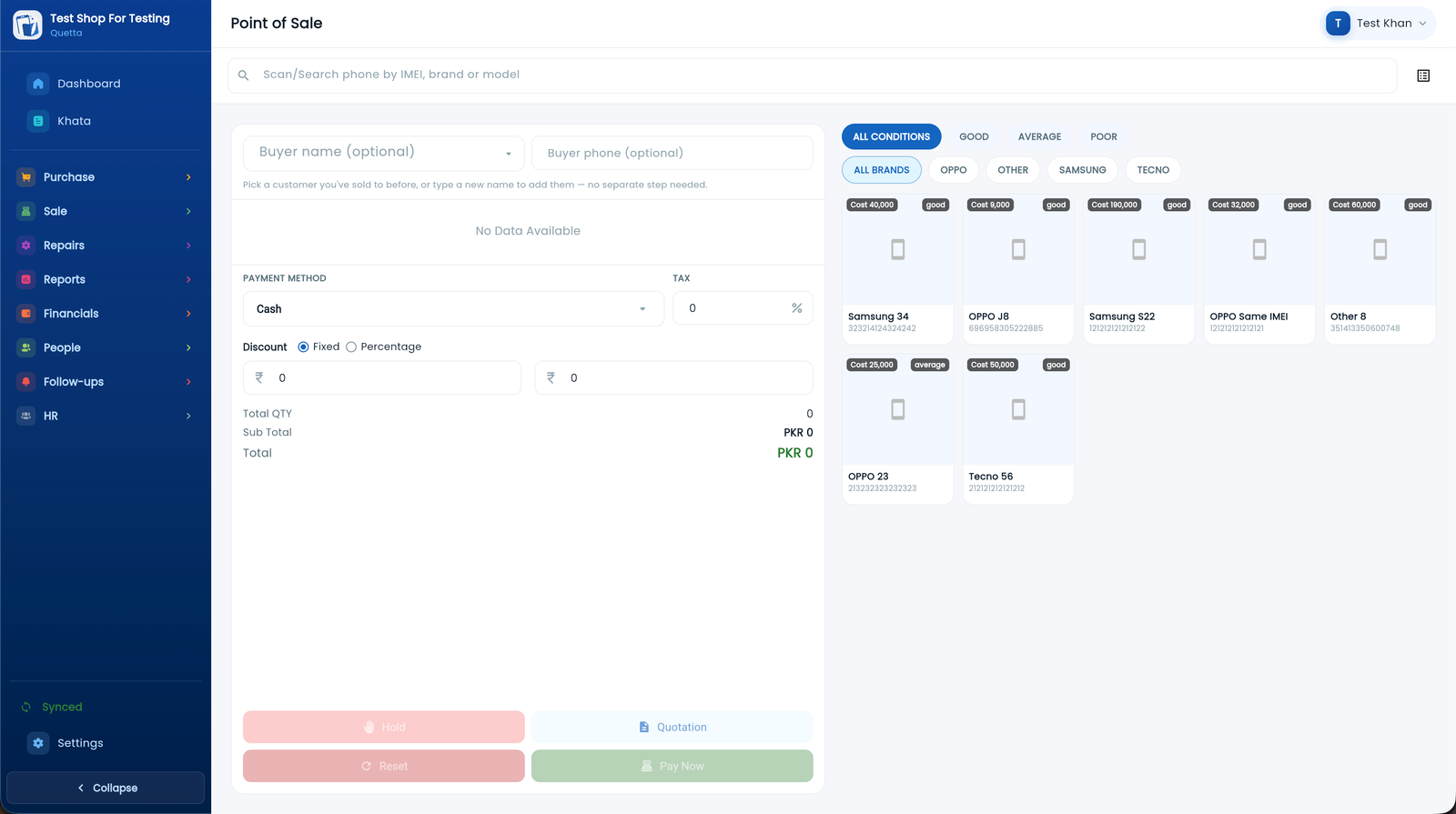 MobiKhata POS Screenshot